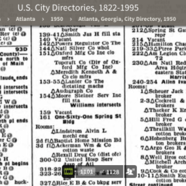 1950 City Directory - 151 Spring St